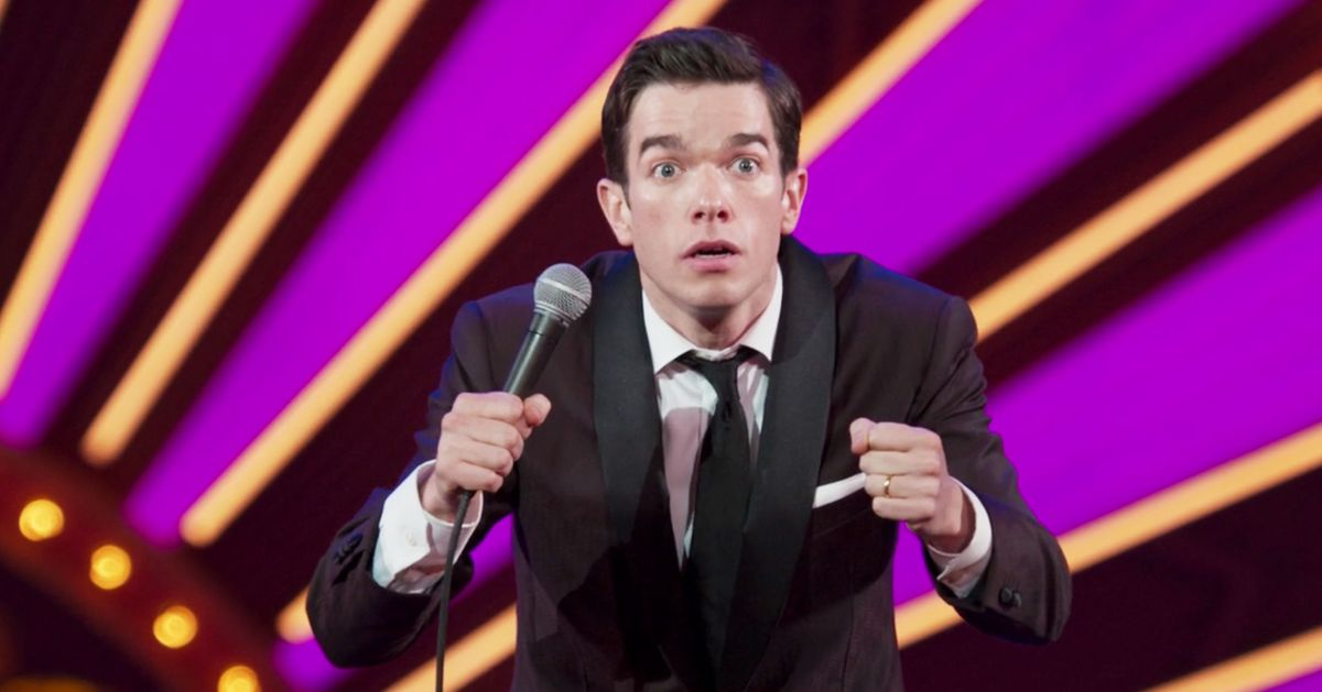 John Mulaney being surprised